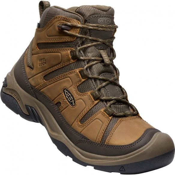 Keen Circadia Mid | Maat 46 | Heren Wandelschoenen Bison/Brindle | Bruin | Leer