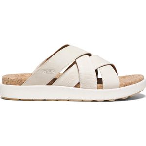 KEEN - Elle Mixed Slide - Slipper - Birch Star White - Leer/Textiel