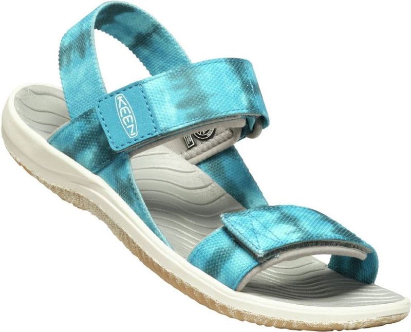 Keen jr elle backstrap sea mosse-fjord blue children's sandals