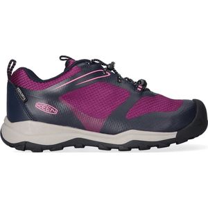 KEEN Wanduro Low Waterproof Hardloopschoenen voor kinderen, uniseks, Lila Sky Captain Charisma, 35 EU