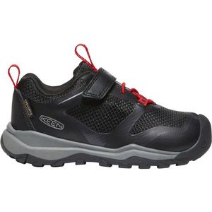 KEEN Uniseks Wanduro Low Waterproof Sneakers voor kinderen, Black Ribbon Red, 31 EU