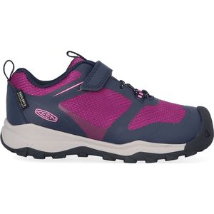 KEEN Wanduro Low Waterproof Hardloopschoenen voor kinderen, uniseks, Lila Sky Captain Charisma, 34 EU