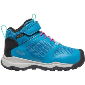 Keen Wanduro Mid waterdichte wandellaarzen, uniseks, kinderen, Fjord Blue Fuchsia Paars