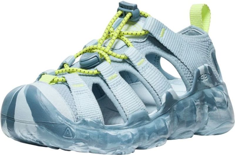 Keen - Hyperport H2 - Sandaal - Lichtblauw - Limegroen - Synthetisch Materiaal - Rubber