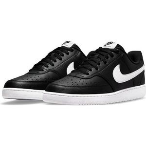 Nike Court Vision Lo NN Sneakers voor heren, Zwart Wit Zwart, 47.5 EU