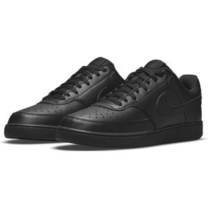Nike - Court Vision Low Next Nature - Sneakers - Zwart - Synthetisch Materiaal
