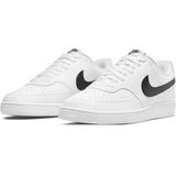 Nike - Court Vision Low - Next Nature Heren Sneakers - White/Black - Maat 42