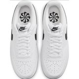 Nike Court Vision Low Next Nature, lage gymschoenen voor dames, Wit Zwart, 38.5 EU