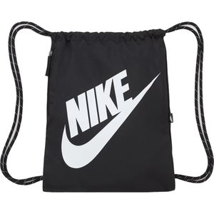 Nike Heritage Tas met trekkoord (13 liter) - Zwart