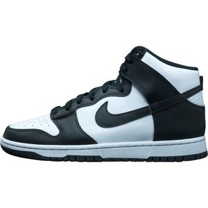 Nike Dunk High Retro Heren Sneakers Schoenen Leer Wit Zwart D9 105 MaatUS