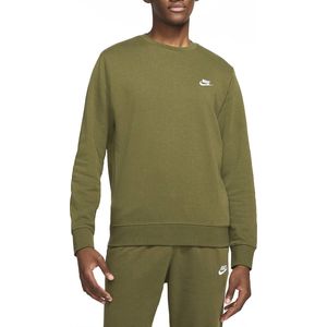 Nike - Sportsweater Club French Terry Crew - Groene heren sweater