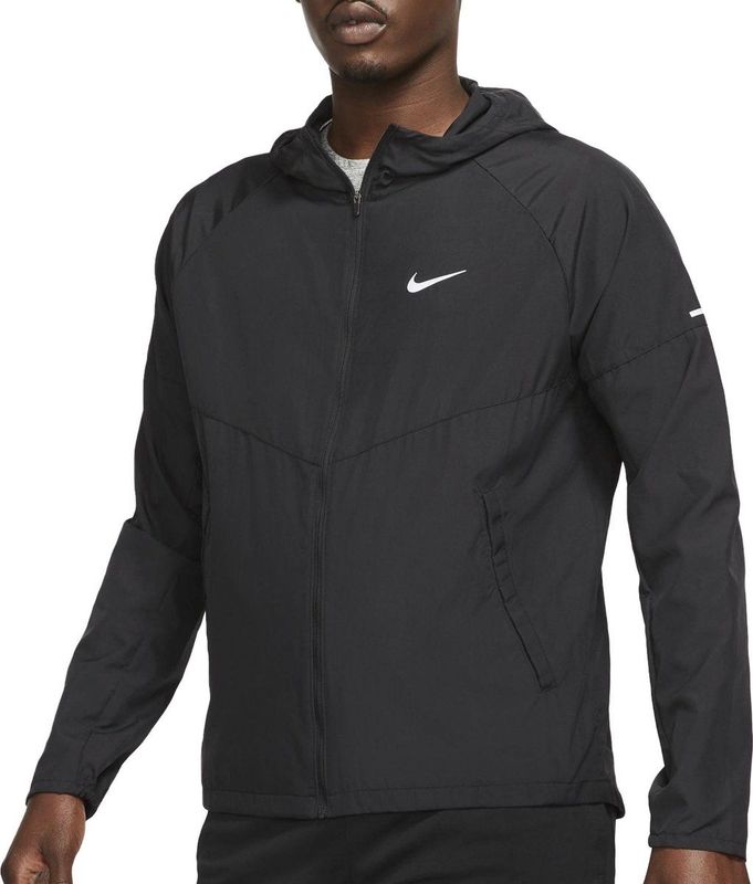 Nike M NK Repel Miler Jacke Herren Laufjacke (Schwarz XL Größe) Laufjacken