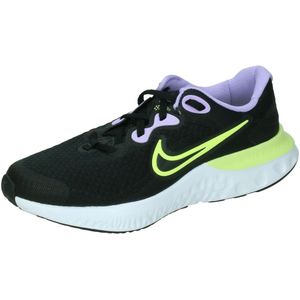 Nike Renew Run 2 (Gs) hardloopschoenen voor kinderen, uniseks, Black Lt Lemon Twist Lilac White, 38 EU