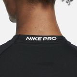 Nike Pro Dri-FIT Herentop met lange mouwen en strakke pasvorm - Zwart
