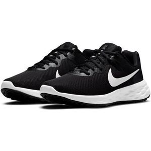NIKE Nike Revolution 6 Nn Sneaker voor heren, Zwart/Wit-Iron Grey, 42.5 EU