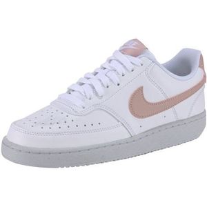 NIKE COURT VISION LOW NEXT NATURE - SNEAKERS - WIT/ROZE - DAMES - Maat 38