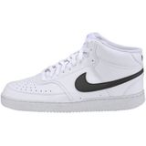 Nike Court Vision Mid Next Nature, herensneakers, Wit Zwart Wit, 40 EU