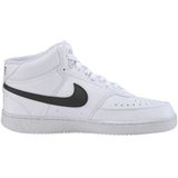 Nike Court Vision Mid Next Nature, herensneakers, Wit Zwart Wit, 40 EU