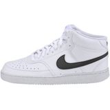 Nike Court Vision Mid Next Nature, herensneakers, Wit Zwart Wit, 42.5 EU