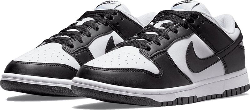 Nike Dames Dunk Low Sneaker, 2.5 UK Wit/Zwart, Wit Zwart, 35.5 EU