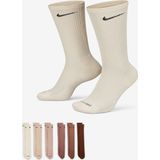 Nike Everyday Plus Cushioned Crew Sportsokken 6 Paar Beige/Bruin