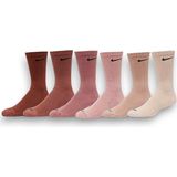Nike Everyday Plus Cushioned Crew Sportsokken 6 Paar Beige/Bruin