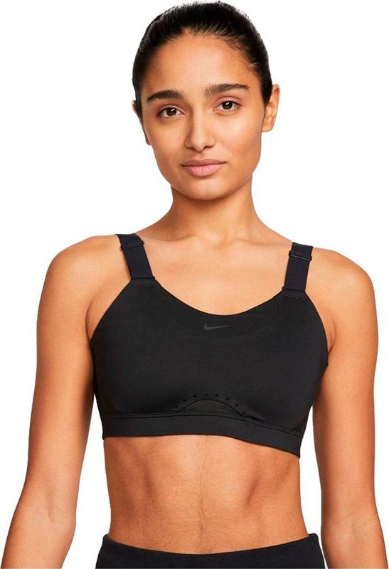 Nike Alpha Dri Fit Gewatteerde Sportbeha Met Hoge Ondersteuning Zwart / AC Vrouw