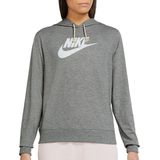 Nike Sportswear Gym Vintage Capuchon Vrouwen Dk Grey Heather / White