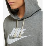 Nike Sportswear Gym Vintage Capuchon Vrouwen Dk Grey Heather / White