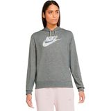 Nike Sportswear Gym Vintage Capuchon Vrouwen Dk Grey Heather / White