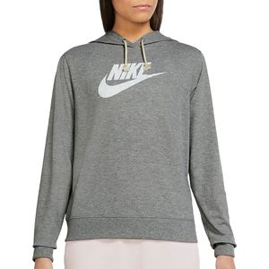 Nike Sportswear Gym Vintage Capuchon Vrouwen Dk Grey Heather / White