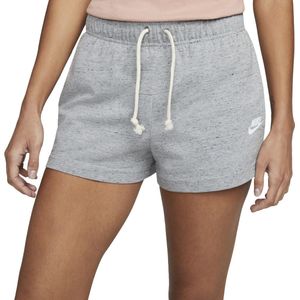 Nike W NSW Gym VNTG PE Shorts, Dark Grey Heather/White, L voor dames