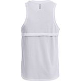 Under Armour Streaker Mouwloos T-shirt Wit Man