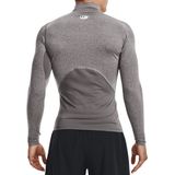 Under Armour Cold Gear Ondershirt - Grijs - 87% Polyester/13% Elastaan