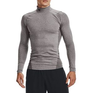 Under Armour Cold Gear Ondershirt - Grijs - 87% Polyester/13% Elastaan