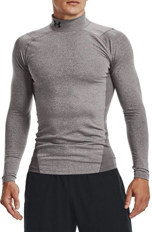 Under Armour Cold Gear Ondershirt - Grijs - 87% Polyester/13% Elastaan