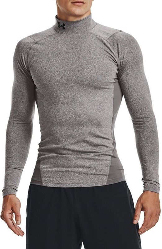 Under Armour UA CG Armour compressie Mock Heren Thermoshirt - Grijs