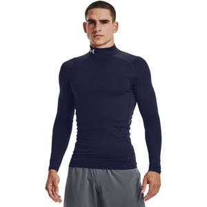Under Armour - ColdGear Armour - Vochtafvoerende Mock Training Baselayer - Zwart - Dubbellaagse Stof