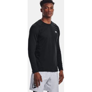 UA CG Armour Fitted Crew-BLK Size : SM