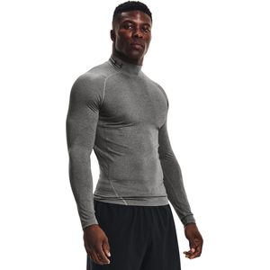 Under Armour Funktionsshirt HeatGear Mock Langarm-Oberteil Carbon Heather (US MD)