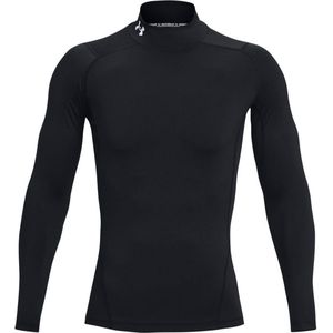 Under Armour Heatgear Comp Mock Longsleeve Herren - Schwarz, Größe L