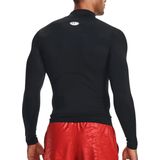 Under Armour UA HG Heatgear Armour compressie Mock Long Sleeve Heren Sportshirt Zwart