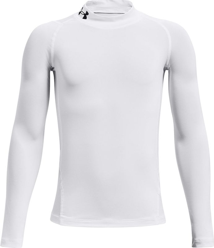 Under Armour - HeatGear - Langarmshirt - Wit - Stehkragen