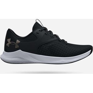 Under Armour Dames Charged Aurora 2 + Cross Trainer, Zwart 001 Metallic Warm Zilver, 39 EU