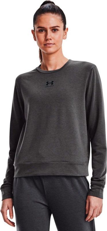 Under Armour Rival Terry Sweatshirt Grijs Vrouw