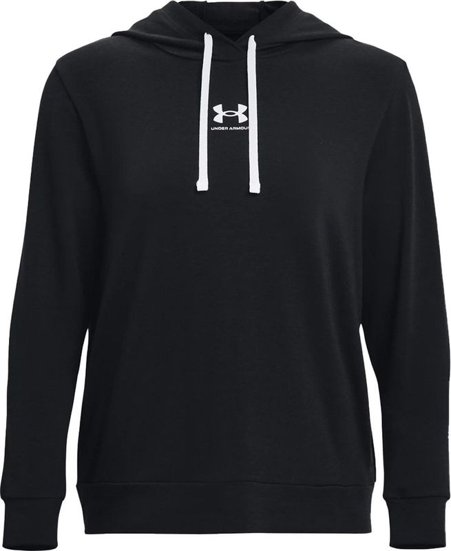 UNDER ARMOUR Rival Terry Capuchon Dames - Black / White