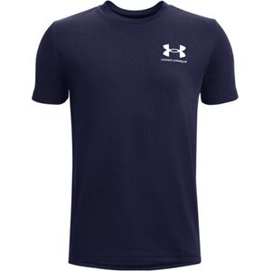 Under Armour UA B SPORTSTYLE LEFT CHEST Short Sleeve Jongens Sportshirt - Blauw2