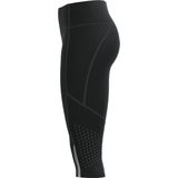 Capri Broek - Zwart - HeatGear® - Hoge Tailleband met Trekkoord