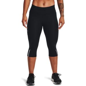 Capri Broek - Zwart - HeatGear® - Hoge Tailleband met Trekkoord