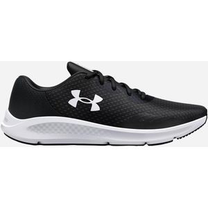 Under Armour UA Charged Pursuit 3, Sneakers heren, Black/Black/White, 44.5 EU